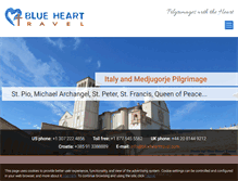 Tablet Screenshot of bluehearttravel.com